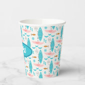 Mid Century Pink Catamaran 紙コップ (左)