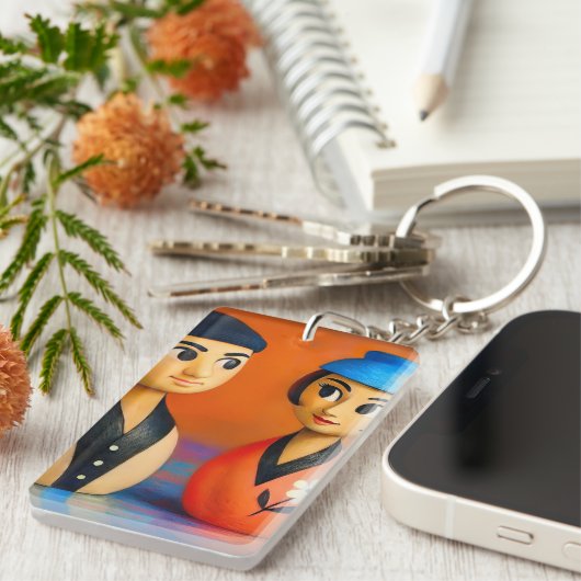 MID-CENTURY POP ART. キーホルダー (正面右)