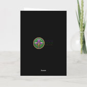 Mid Century Retro 60s Mardi Gras The Smoking Man カード (裏面)