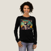 Mid Century Retro 60s Mardi Gras The Smoking Man トライブレンドＴシャツ (正面全体)