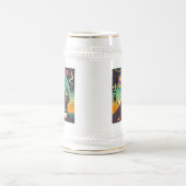 Mid Century Retro 60s Mardi Gras The Smoking Man ビールジョッキ (中央)