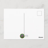 Mid Century Retro 60s Mardi Gras The Smoking Man ポストカード (裏面)