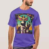 Mid Century Retro 60s Mardi Gras The Smoking Man Tシャツ (正面)