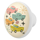 Mid-Century Retro Cars Atomic Starburst  セラミックノブ (右)