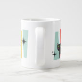 Mid Century Retro Cat  ジャンボコーヒーマグカップ (裏面)