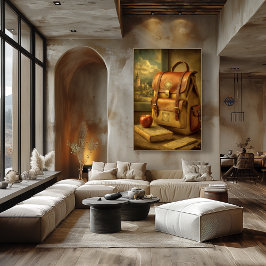 Mid-Century Retro Education Art – Timeless Journey ポスター