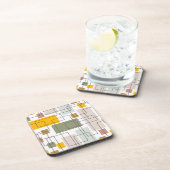 Mid-Century Retro Geometric Abstract Coaster コースター (右側)