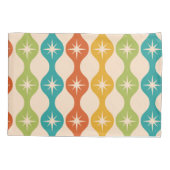 Mid Century Retro Starbursts on ogee pattern     枕カバー (裏面)