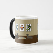 Mid Century Scrabble Cats モーフィングマグカップ (正面左)