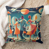 Mid Century Space Age Cocktail Party クッション (ブランケット)