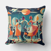 Mid Century Space Age Cocktail Party クッション (正面)