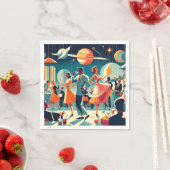 Mid Century Space Age Cocktail Party スタンダードカクテルナプキン (インサイチュ)