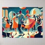 Mid Century Space Age Cocktail Party ポスター (正面)