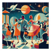 Mid Century Space Age Cocktail Party ポスター (正面)