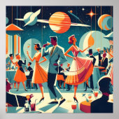 Mid Century Space Age Cocktail Party ポスター (正面)