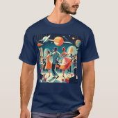 Mid Century Space Age Cocktail Party Tシャツ (正面)
