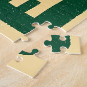 Mid Century St. Patrick's Shamrock Martini Art ジグソーパズル (側面)