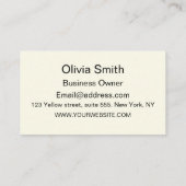 Mid Century Starbursts on Orange  Ogee custom  名刺 (裏面)