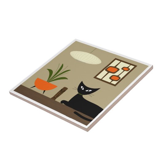 Mid Century Tabletop Cat with Mod Pods タイル (側面)