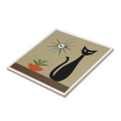 Mid Century Tabletop Cat with Starburst Clock タイル (側面)