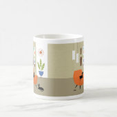 Mid Century Tikis on the Wall Room コーヒーマグカップ (中央)