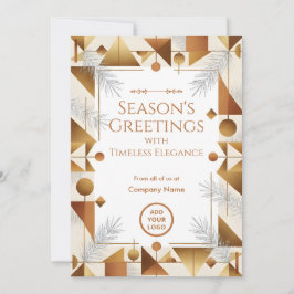 Mid-Century Tinsel & Brass Corporate シーズンカード