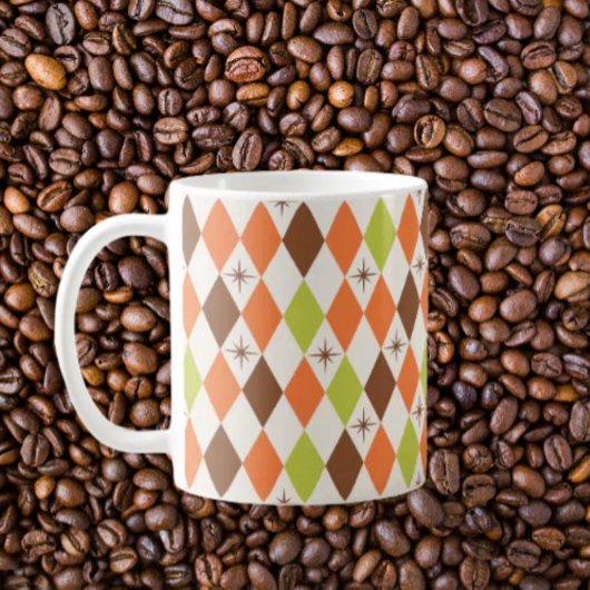 Mid-Century Vibes – Geometric Chic Coffee Mug コーヒーマグカップ