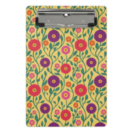 Mid-Century Vine Flower | Garden Garland Yellow ミニクリップボード