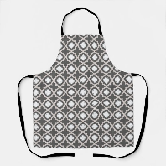 Mid-Century White Quatrafoil Apron I エプロン (正面)