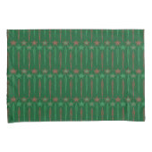 Mid Iciclesモダン Green Standard Pillowcase 枕カバー (正面右)