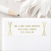 Mid Mod Design - Return Address Label ラベル (インサイチュ)