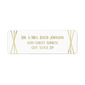 Mid Mod Design - Return Address Label ラベル (正面)