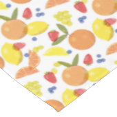 Mid Mod Grungy Risograph Farmers Market Fruit テーブルクロス (アングル)