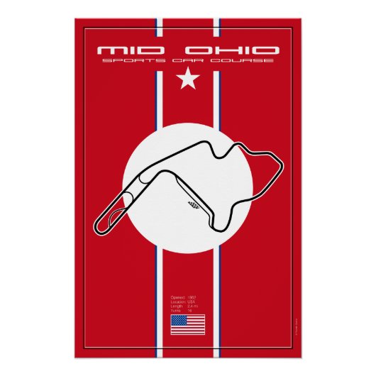 Mid Ohio Sports Car Course ポスター (正面)