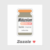 Midazolam Versed Medicineバイアル・ステッカー シール (シート)
