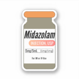 Midazolam Versed Medicineバイアル・ステッカー シール