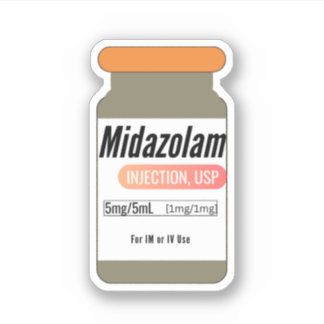 Midazolam Versed Medicineバイアル・ステッカー シール