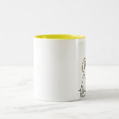 Midbrainの上部のマグ ツートーンマグカップ (中央)