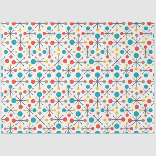 MidCenturyモダンヴィンテージレトロ抽象芸術分離 薄葉紙 (正面)