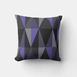 MidCenturyモダン Trianglesダークインディゴ クッション