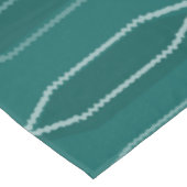 Midcentury モダン Hexagon Columnsティール（緑がかった色） テーブルクロス (アングル)