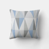 MidCentury モダン Trianglesスカイブルー クッション (裏面)