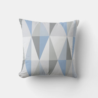 MidCentury モダン Trianglesスカイブルー クッション