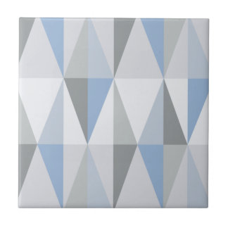 MidCentury モダン Trianglesスカイブルー タイル