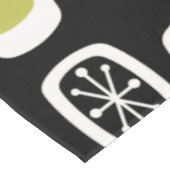 Midcentury MCM丸長方形ブラックカラフル テーブルクロス (アングル)