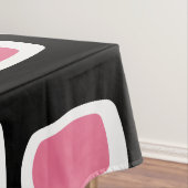 Midcentury MCM丸長方形ブラックカラフル テーブルクロス (インサイチュ)