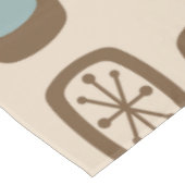 Midcentury MCM丸長方形数々の色 テーブルクロス (アングル)