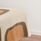 Midcentury MCM丸長方形数々の色 テーブルクロス (インサイチュ)