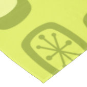 Midcentury MCM Rounded Rectangles Chartreuse テーブルクロス (アングル)