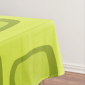 Midcentury MCM Rounded Rectangles Chartreuse テーブルクロス (インサイチュ)